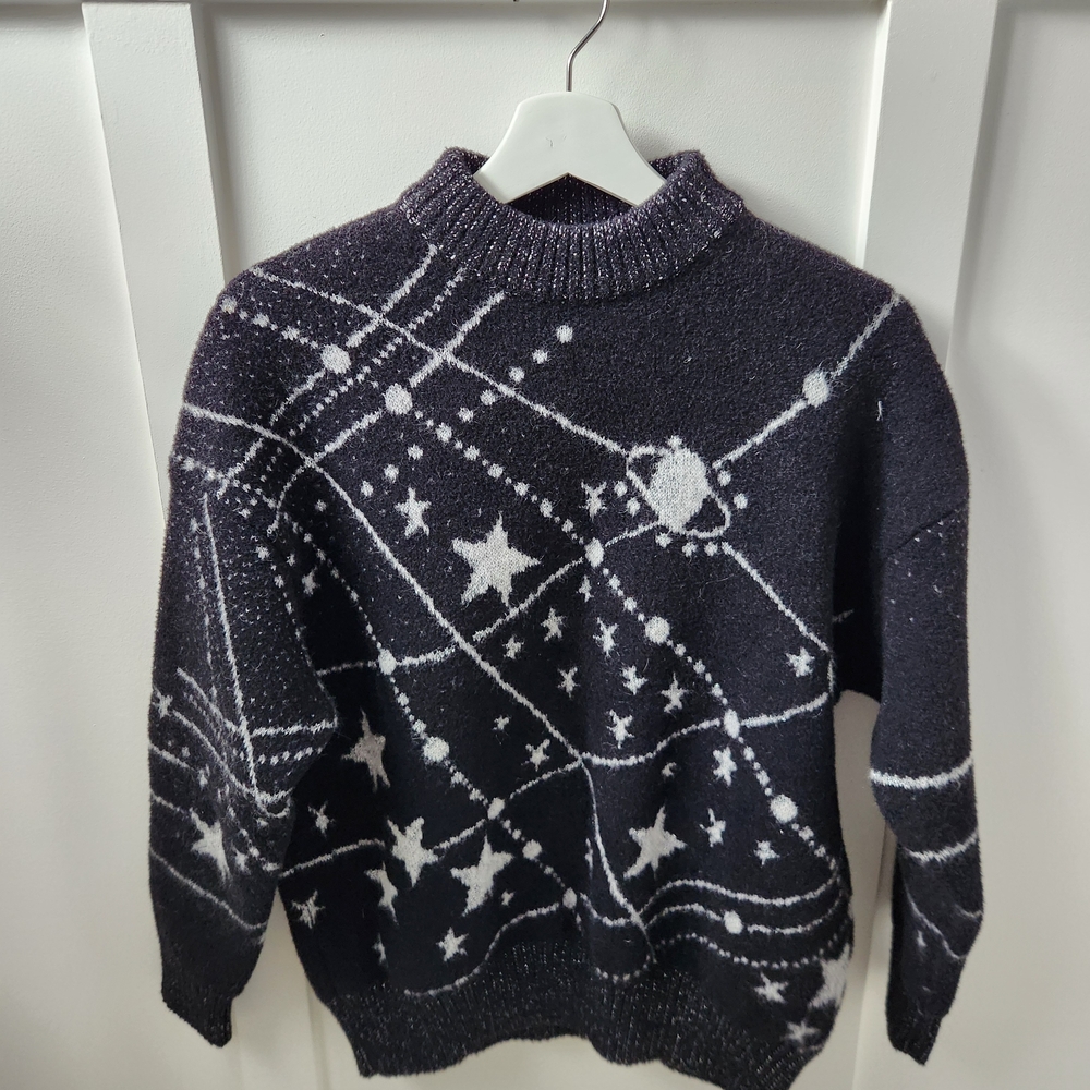 Saint Laurent Paris "Starry Sky" Sweater Small